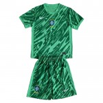 Günstige Fußballtrikots Brasilien Torwart Kinder 2024 Grüne Kurzarm